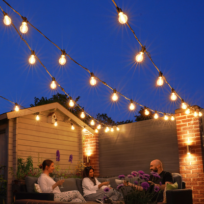 Solar String Lights - 20/100 LED Crystal Globe Fairy Lights for Outdoor Garden & Patio